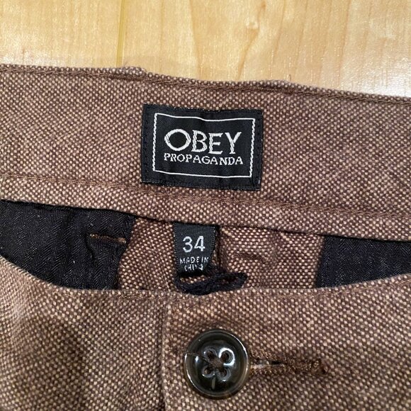 OBEY Pants Brown (Vintage) - Picture 3 of 3